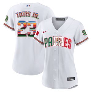 Women's San Diego Padres Mexico Cool Base Limited Jersey V2 - All Stitched