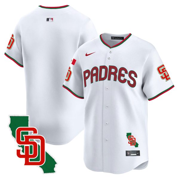 Men's Padres Mexico California Patch Vapor Premier Limited Jersey V4 – All Stitched - Image 8