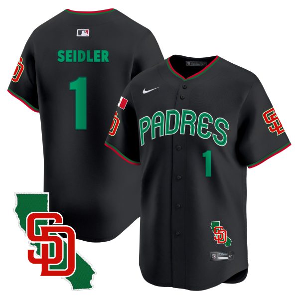 Men's Padres Mexico California Patch Vapor Premier Limited Jersey V4 – All Stitched - Image 11
