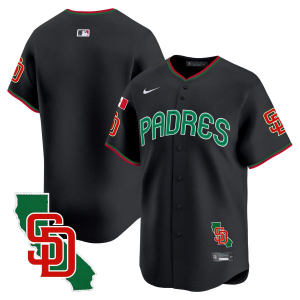 Men's Padres Mexico California Patch Vapor Premier Limited Jersey V4 – All Stitched - Image 16