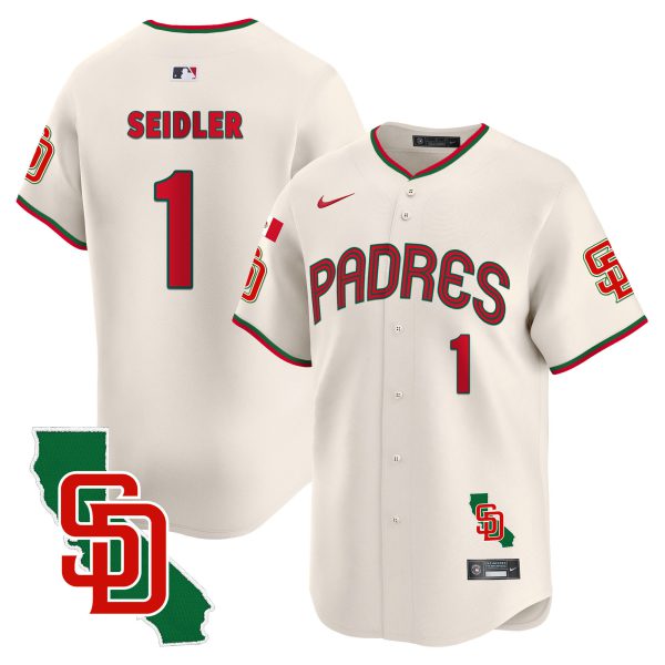 Men's Padres Mexico California Patch Vapor Premier Limited Jersey V4 – All Stitched - Image 19