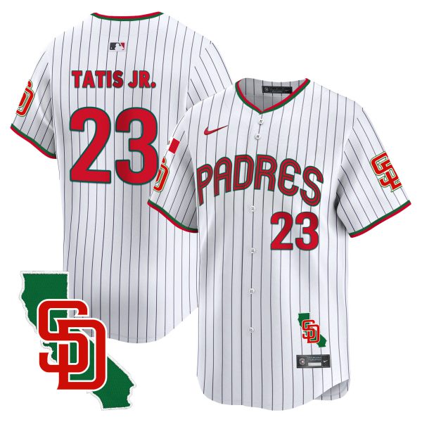 Men's Padres Mexico California Patch Vapor Premier Limited Jersey V4 – All Stitched - Image 25