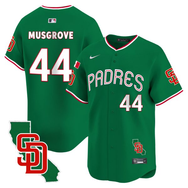 Men's Padres Mexico California Patch Vapor Premier Limited Jersey V4 – All Stitched - Image 38