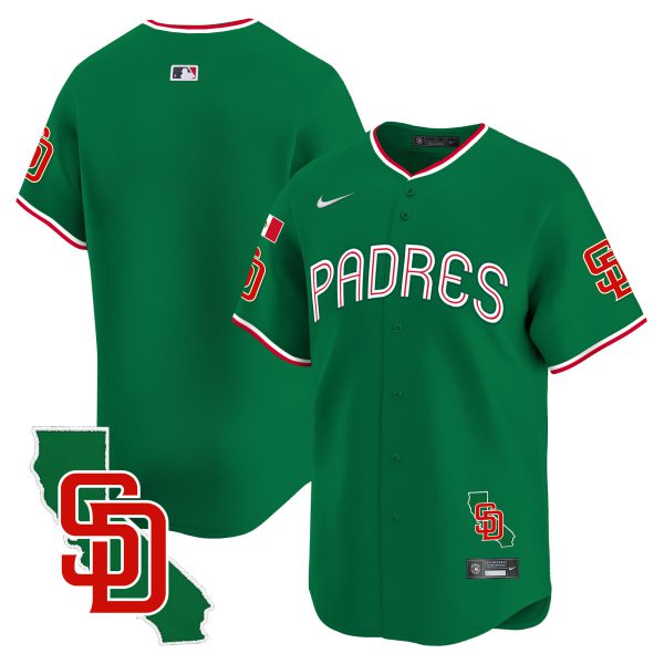 Men's Padres Mexico California Patch Vapor Premier Limited Jersey V4 – All Stitched - Image 40