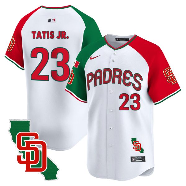Men's Padres Mexico California Patch Vapor Premier Limited Jersey V4 – All Stitched - Image 41