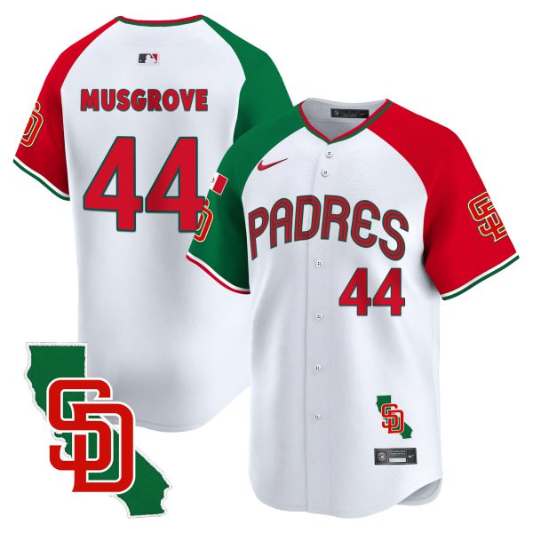 Men's Padres Mexico California Patch Vapor Premier Limited Jersey V4 – All Stitched - Image 46