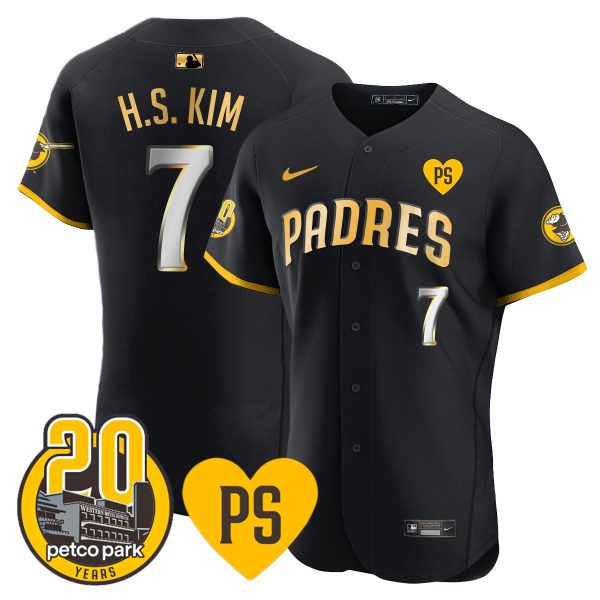 Men's Padres “For Peter” & Petco Park 20th Patch Vapor Premier Elite Jersey - All Stitched - Image 2