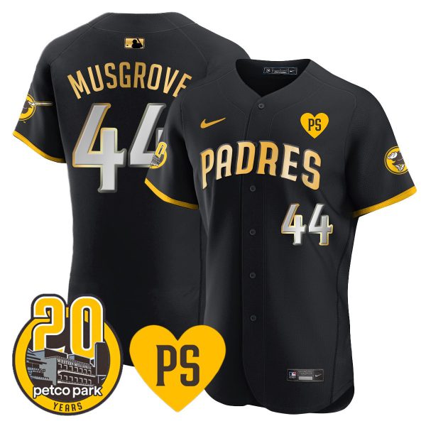 Men's Padres “For Peter” & Petco Park 20th Patch Vapor Premier Elite Jersey - All Stitched - Image 3