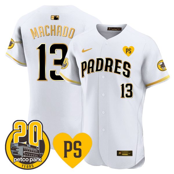 Men's Padres “For Peter” & Petco Park 20th Patch Vapor Premier Elite Jersey - All Stitched - Image 7