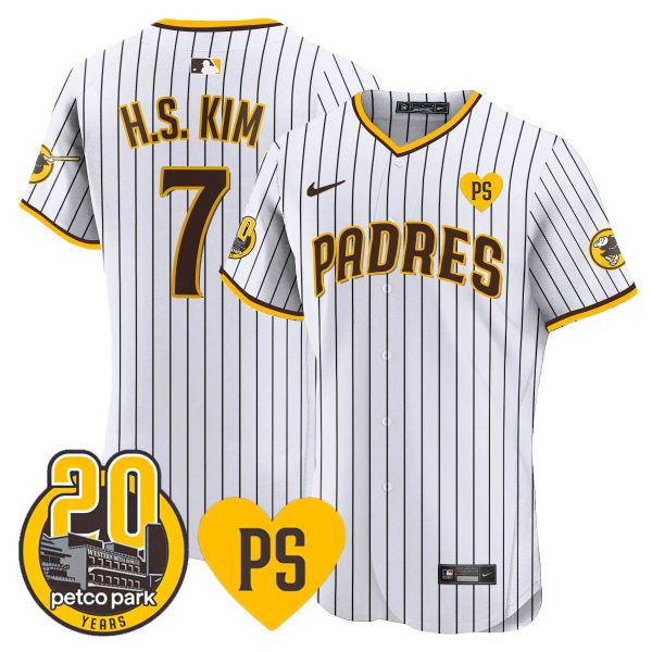 Men's Padres “For Peter” & Petco Park 20th Patch Vapor Premier Elite Jersey - All Stitched - Image 14