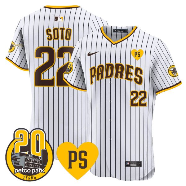 Men's Padres “For Peter” & Petco Park 20th Patch Vapor Premier Elite Jersey - All Stitched - Image 17