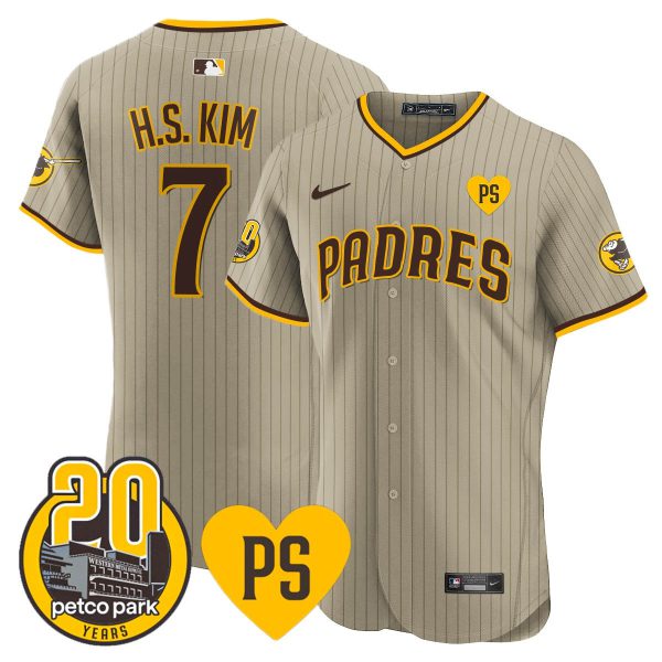 Men's Padres “For Peter” & Petco Park 20th Patch Vapor Premier Elite Jersey - All Stitched - Image 20