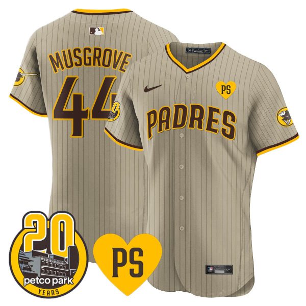 Men's Padres “For Peter” & Petco Park 20th Patch Vapor Premier Elite Jersey - All Stitched - Image 21
