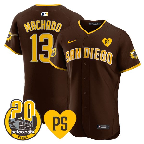 Men's Padres “For Peter” & Petco Park 20th Patch Vapor Premier Elite Jersey - All Stitched - Image 31