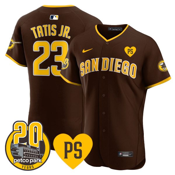 Men's Padres “For Peter” & Petco Park 20th Patch Vapor Premier Elite Jersey - All Stitched - Image 36