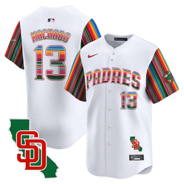 Men's Padres Mexico California Patch Vapor Premier Limited Jersey V6 – All Stitched - Image 2