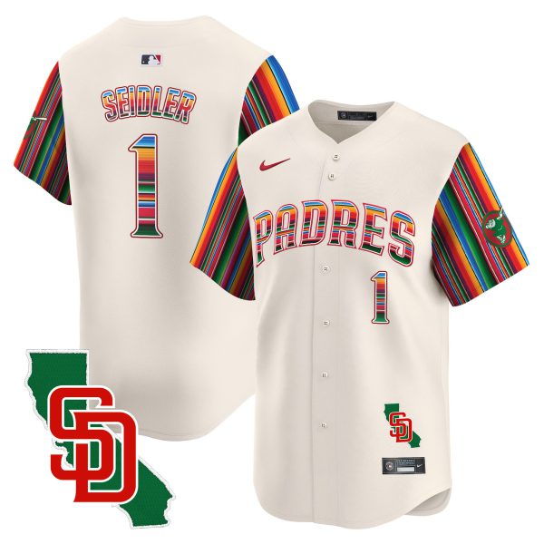 Men's Padres Mexico California Patch Vapor Premier Limited Jersey V6 – All Stitched - Image 17