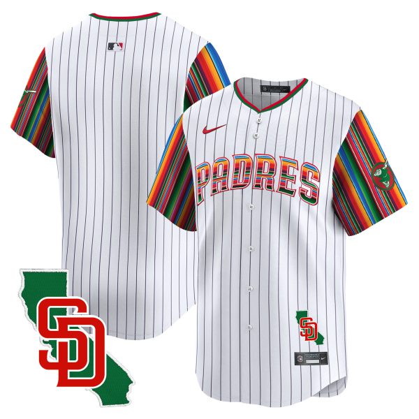 Men's Padres Mexico California Patch Vapor Premier Limited Jersey V6 – All Stitched - Image 28