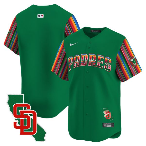 Men's Padres Mexico California Patch Vapor Premier Limited Jersey V6 – All Stitched - Image 35