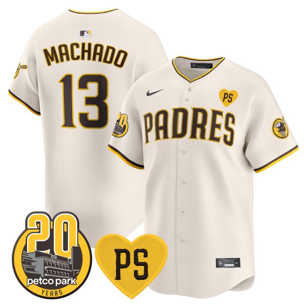 Men's Padres “For Peter” & Petco Park 20th Patch Vapor Premier Limited Jersey V2 – All Stitched - Image 2