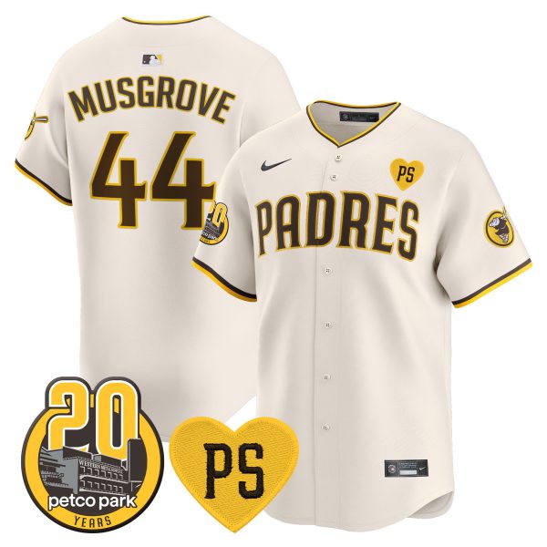 Men's Padres “For Peter” & Petco Park 20th Patch Vapor Premier Limited Jersey V2 – All Stitched - Image 5