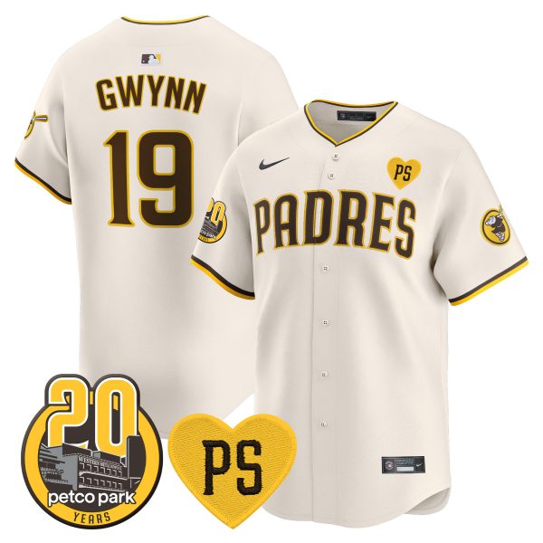 Men's Padres “For Peter” & Petco Park 20th Patch Vapor Premier Limited Jersey V2 – All Stitched - Image 6