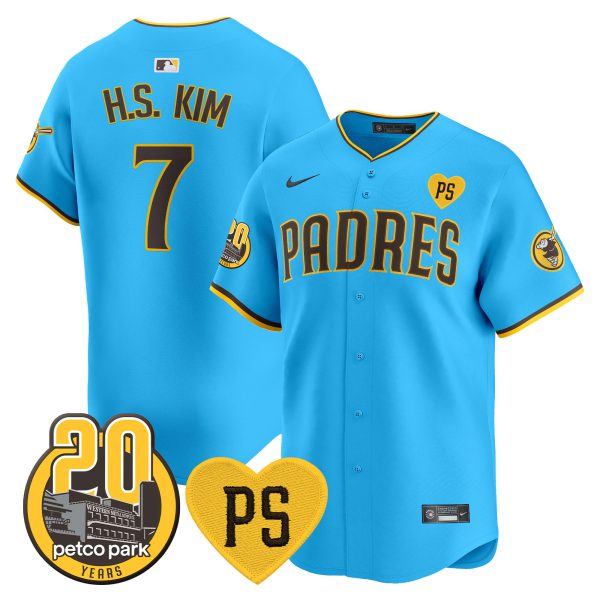 Men's Padres “For Peter” & Petco Park 20th Patch Vapor Premier Limited Jersey V2 – All Stitched - Image 11