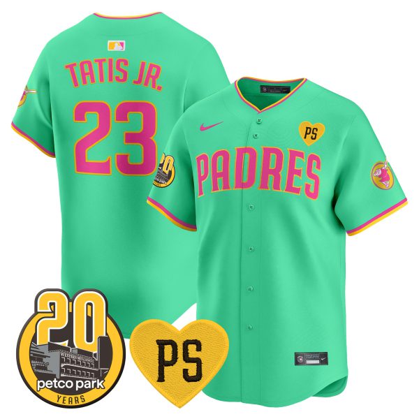 Men's Padres “For Peter” & Petco Park 20th Patch Vapor Premier Limited Jersey V2 – All Stitched - Image 15