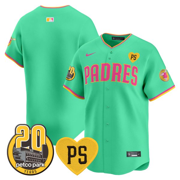 Men's Padres “For Peter” & Petco Park 20th Patch Vapor Premier Limited Jersey V2 – All Stitched - Image 21