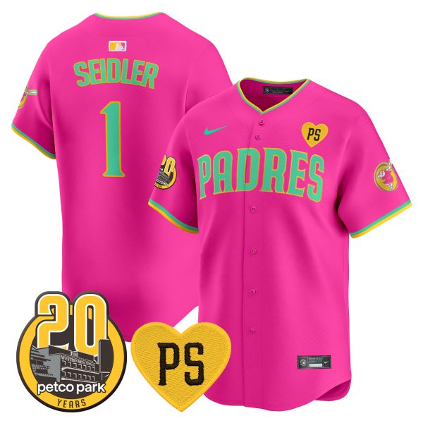 Men's Padres “For Peter” & Petco Park 20th Patch Vapor Premier Limited Jersey V2 – All Stitched - Image 24