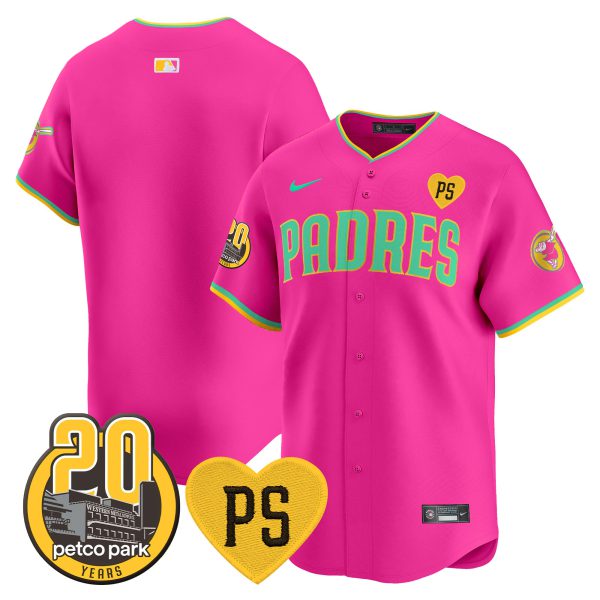 Men's Padres “For Peter” & Petco Park 20th Patch Vapor Premier Limited Jersey V2 – All Stitched - Image 28