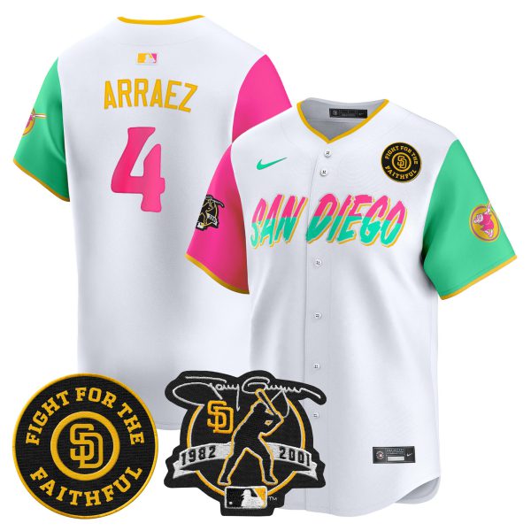Men's Padres Tony Gwynn & Faithful Patch Vapor Premier Limited Jersey – All Stitched - Image 43