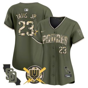 Women's Padres Armed Forces Day Vapor Premier Limited Jersey - All Stitched
