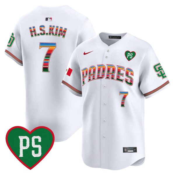 Men's Padres Mexico “For Peter” Patch Vapor Premier Limited Jersey – All Stitched - Image 5