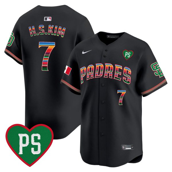 Men's Padres Mexico “For Peter” Patch Vapor Premier Limited Jersey – All Stitched - Image 13
