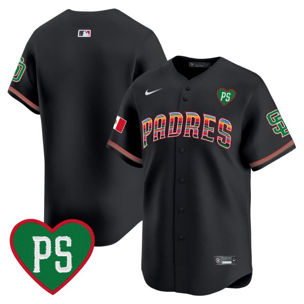 Men's Padres Mexico “For Peter” Patch Vapor Premier Limited Jersey – All Stitched - Image 16