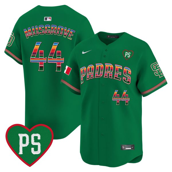 Men's Padres Mexico “For Peter” Patch Vapor Premier Limited Jersey – All Stitched - Image 30