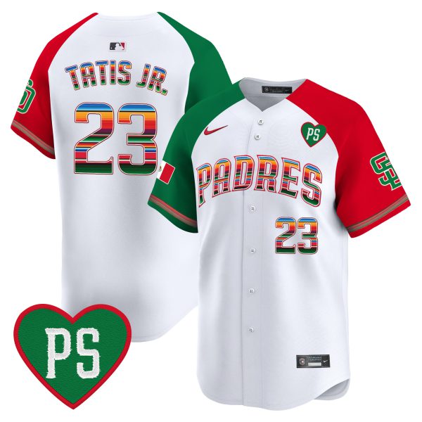 Men's Padres Mexico “For Peter” Patch Vapor Premier Limited Jersey – All Stitched - Image 33