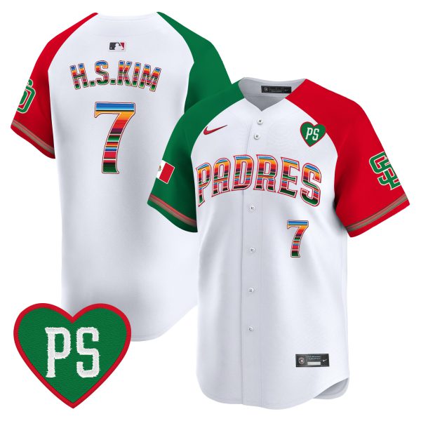 Men's Padres Mexico “For Peter” Patch Vapor Premier Limited Jersey – All Stitched - Image 37
