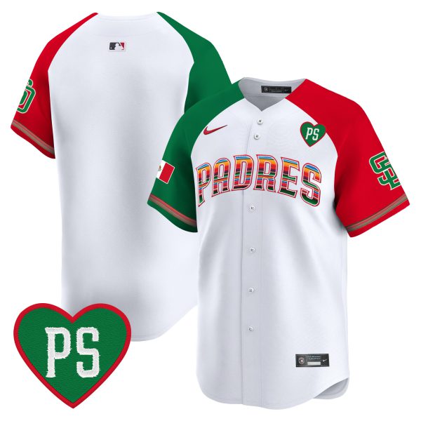 Men's Padres Mexico “For Peter” Patch Vapor Premier Limited Jersey – All Stitched - Image 40