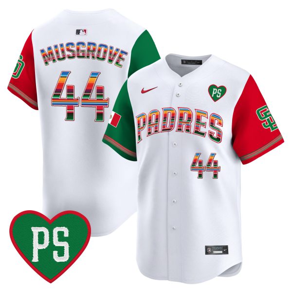 Men's Padres Mexico “For Peter” Patch Vapor Premier Limited Jersey – All Stitched - Image 46