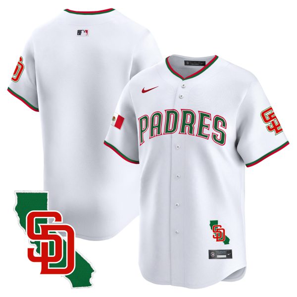 Men's Padres Mexico California Patch Vapor Premier Limited Jersey V5 – All Stitched - Image 8