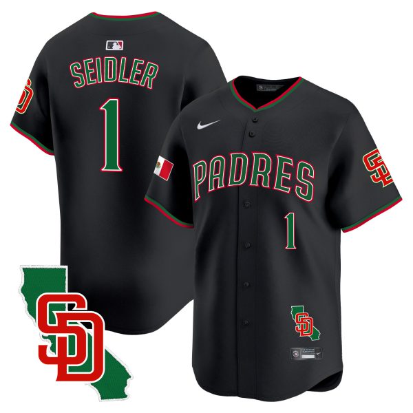 Men's Padres Mexico California Patch Vapor Premier Limited Jersey V5 – All Stitched - Image 11