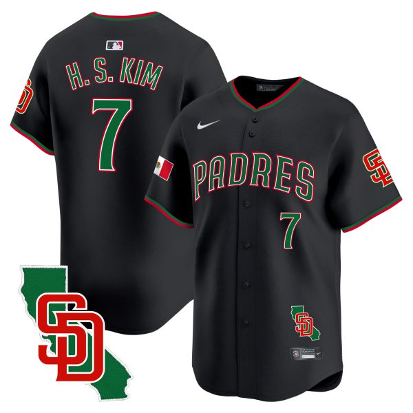 Men's Padres Mexico California Patch Vapor Premier Limited Jersey V5 – All Stitched - Image 13