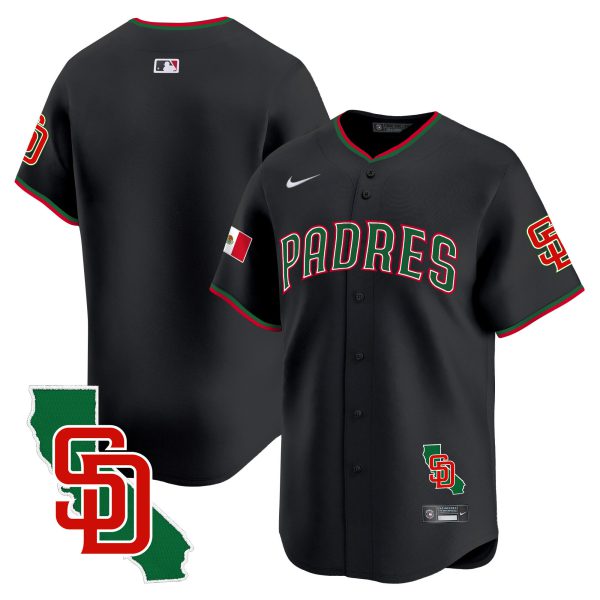 Men's Padres Mexico California Patch Vapor Premier Limited Jersey V5 – All Stitched - Image 16