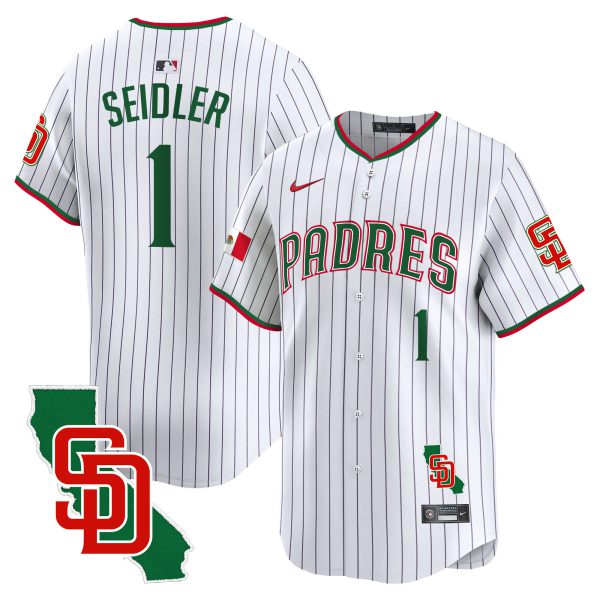 Men's Padres Mexico California Patch Vapor Premier Limited Jersey V5 – All Stitched - Image 27