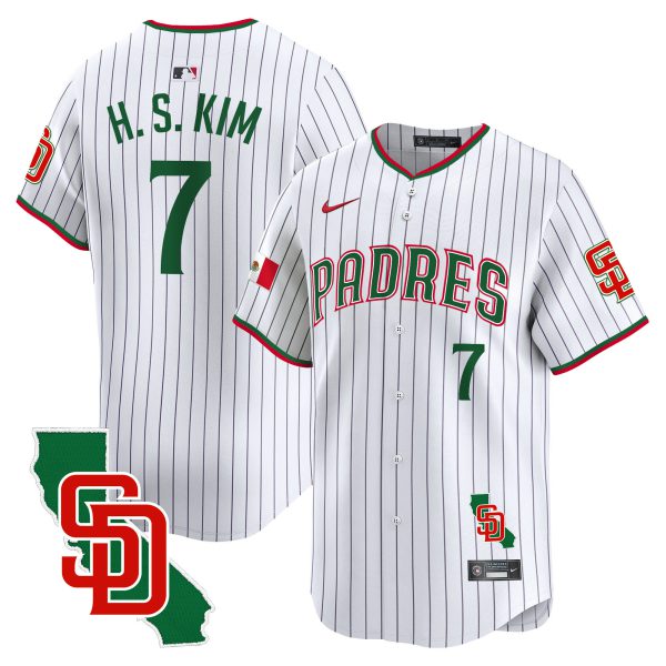 Men's Padres Mexico California Patch Vapor Premier Limited Jersey V5 – All Stitched - Image 29