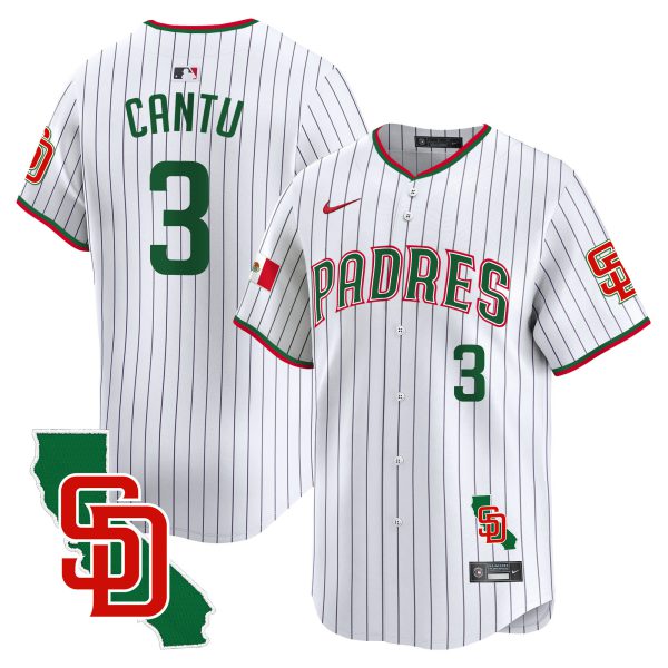 Men's Padres Mexico California Patch Vapor Premier Limited Jersey V5 – All Stitched - Image 31