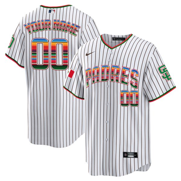 San Diego Padres Mexico Cool Base Limited Custom Jersey - All Stitched - Image 3