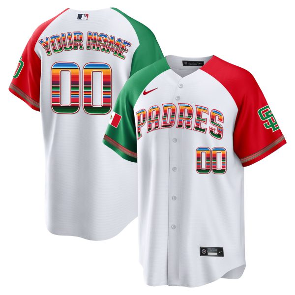 San Diego Padres Mexico Cool Base Limited Custom Jersey - All Stitched - Image 5